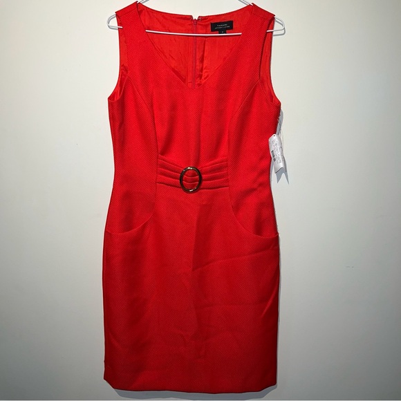 Tahari Arthur S. Levine Red Sleeveless - Picture 1 of 3